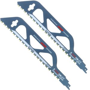 2 Pièces Lames de Scie Sabre, Lame Scie Sabre Brique, Lame Scie Sabre Carbure pour la Coupe de Bois, Métal, Beton et Brique (S1243HM, 305mm) - Neuf