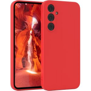 Sjzg-- Housse En Silicone Pour Galaxy A35 Housse Souple Antichoc Housse Pour Portable Avec Protection Pour Appareil Photo Fines Premium Protection Cover Tpu Phone Bumper En Rouge - Neuf