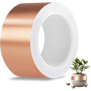 Anti Limaces Et Escargots Ruban De Cuivre, 70mm X 20m Bande Cuivre Anti Limace, Ruban De Feuille De Cuivre Autocollant, Pour Protection Plantes Sur&iquest;&iquest;Lev&iquest;&iquest;Es Et Plantes De Jardin - Neuf