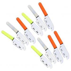 10pcs Canne À Pêche Lumière Tige Électronique Led Bâton Lumineux Lueur Étanche Matériel De Pêche Accès Accès - Neuf