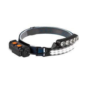 Lampe Frontale Super Lumineuse &Agrave; Haute Luminosit&eacute; Avec D&eacute;tecteur De Mouvement Et Lumi&egrave;re Rouge,3 + 3 Modes,&Eacute;tanche Et Dure - Neuf