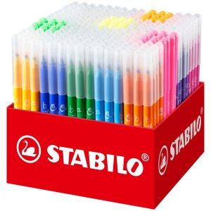 Stabilo Maxi Schoolpack Carton De 240 Feutres Pointe Moyenne Trio A-Z - Neuf