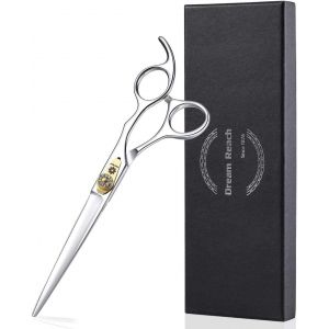 Ciseaux Pour Animaux Droits De 7,0 Pouces Ciseaux Pour Chiens Chats Professionnel Ciseaux &Agrave; Cheveux Ciseaux De Toilettage Pour Chiens En Acier Inoxydable Japonais 440c Fait &Agrave; La Main - Neuf