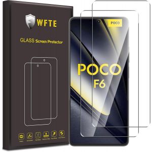 [2-Pack Protector De Pantalla Para Xiaomi Poco F6,9h Dureza,Huellas Dactilares Libre,Sin Burbujas,Cristal Templado Protector De Pantalla Xiaomi Poco F6 - Neuf