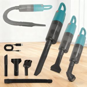 Aspirateur &agrave; main 3 en 1,aspirateur sans fil pour voiture, aspirateur ultra-puissant, aspirateur portable rechargeable, avec &eacute;clairage LED, filtre HEPA, pour la maison,les poils d'animaux, la voiture - Neuf