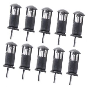 10pcs mod&egrave;le led lumi&egrave;res mini dioramas paysage herbe pelouse lampadaire lampe - Neuf