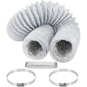 Tuyau Climatiseur Mobile 10cm x3m, Rallonge Climatiseur, Tuyau D'évacuation Flexible PVC Tuyau Kit longueur pour Climatiseur Mobile pour Climatisation, Sèche-linge - Neuf