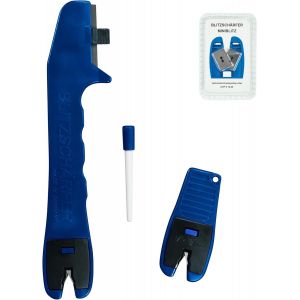 Blitzschärfer Set De 4 Pièces Aiguiseur De Couteaux Affûteur De Couteau Portable Aiguiseur De Ciseaux Blitzschärfer Miniblitz Aiguiseur Céramique Plaquettes De Rechange En Carbure Manuel Et Portable - Neuf