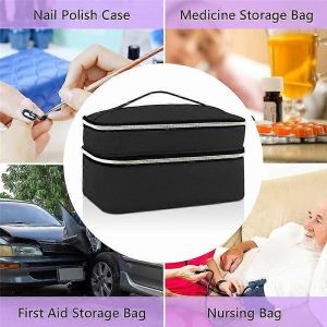 Sac Organisateur De Fournitures De Couture,Bo&icirc;te De Couture Double Couche,Organisateur D'accessoires,Sac De Rangement - Neuf