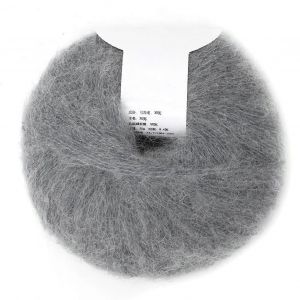 Populaire Mohair Doux Pashm Tricot Angora Long Fil De Laine Chaud (Gris Clair) - Neuf