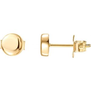 Kgabery-Plaqué Or 14k 925 Boucles D'oreilles En Argent Sterling|Point Minuscule/Triangle Disque Boucles D'oreilles Stud|Stud Boucles D'oreilles En Or Jaune Pour Les Femmes - Neuf