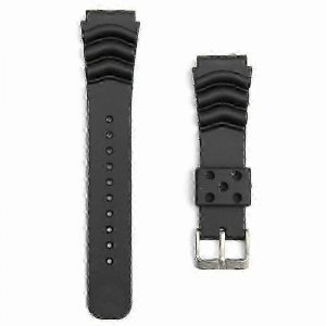 Bracelet De Remplacement En Caoutchouc Noir Pour Montres De Plong&eacute;e Seiko Bracelet 22 Mm - Neuf