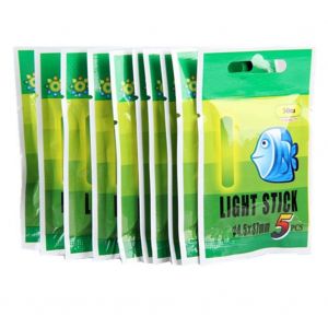 Lot De 10 Sachets De 50 Batons Lumineux Fluorescents Pour La P¿ºche Nocturne - Neuf