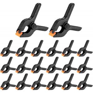 20 Pièces Pinces à Ressort, 2 Pouces Pinces Clips, Pince de Serrage Serre-joint pour Travaux du Bois et Studio de Photographie - Neuf