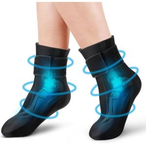 Kalanka-Chaussettes De Th&eacute;rapie Par Le Froid, Enveloppe De Glace R&eacute;utilisable Pour Les Pieds, Soulagement De La Douleur Pour La Tendinite D'achille, La Fasciite Plantaire, Le Talon Du Pied (2pcs, L) - Neuf