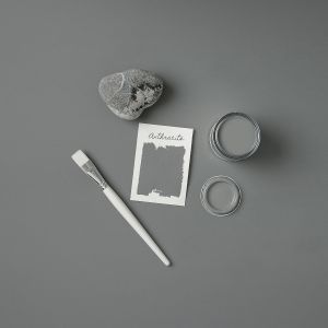 Peinture Grise R&eacute;sistante &agrave; l'humidit&eacute; pour Meubles de Salle de Bains,Finition Satin&eacute;e-Anthracite 750ml - Neuf