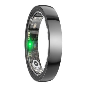 Bague Connect&eacute;e Taille 7 Suivi Cardiaque Sommeil Et Sports Modes Multiples Noir Yonis - Neuf