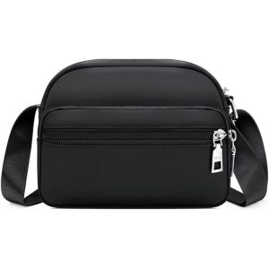 RFCBC-Petit Sacoche Femme Vintage Petit Sac à Bandoulière Femme Rivet Pochette Sac Femme Sac de Messager Sac Carré Sac Élégant Messenger Téléphone Clutch Sacs Petite Besace Femme Noir - Neuf