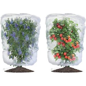 Filet Arbre Fruitier, Filet Anti-Insectes pour Plantes,Filet de Protection Contre Les Insectes,Protection pour Plantes avec Cordon de Serrage et Zipper,pour Protéger Les Plantes en Pot (0,7 x 1 m) - Neuf