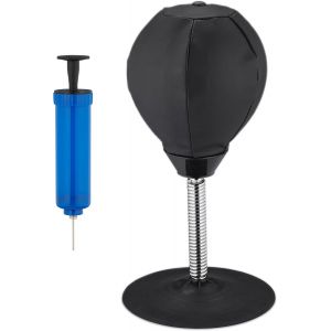 Punching-Ball De Table, Petit Sac De Frappe, Pour Le Bureau, Anti-Stress, Poire De Boxe, Sur Pied, Noir - Neuf