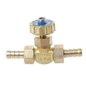 Coude Robinet à pointeau en laiton 8mm Propane Butane Gaz Ajusteur Robinets Barbés 1 Mpa - Neuf