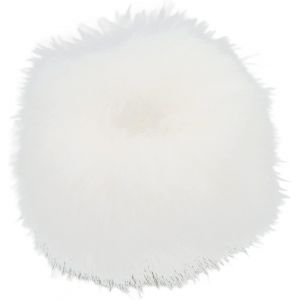 ChenQuanSarl-Coupe-Vent Pour Micro-Cravate, Coupe-Vent L&eacute;ger Pour Micro-Cravate, Cache-Vent Portable En Fourrure Pour Micro-Cravate &Agrave; Ouverture De 0,5 Cm(Blanc) - Neuf