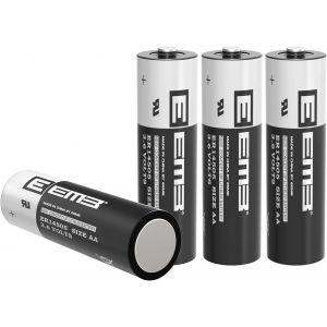 Er14505 Aa 3,6V Lithium Battery Li-Socl¿ Non Rechargeable Sb-Aa11 Ls14500 Tl-5903 Er14500 2700Mah Pour Compteur D'Électricité D'Eau Gaz Plc Équipement D'Installation Batterie Générique (4)[Z267] - Neuf