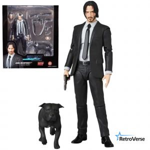 Figurine John Wick 17 Cm Articul&eacute;e Avec Chien Et Armes Collection - Neuf