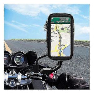 Support De T&eacute;l&eacute;phone Moto &Eacute;tanche Pour Iphone Et Android - Support Anti-Secousse Rotatif &Agrave; 360 &deg; - Neuf