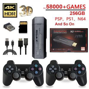 Console Jeux Video 4k Gamestick X2+ Wifi, Modele: 256gb - Neuf