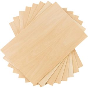 Mevronisshop-10 Pi&egrave;ces Feuilles De Bois De Balsa Planche Maquette Non Finies,300 X 200 X 2 Mm Plaque Contreplaqu&eacute;,Panneaux Bois Balsa Pour Travaux Manuels Mod&egrave;le Bricolage,Diy,L'artisanat Boiserie Ma - Neuf