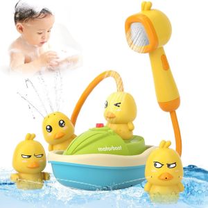 KAL-Jouet Bain Bébé,Jeux De Bain Pour Bebe Enfant,Animaux Jouets Flottants,Jouet De Piscine,Jeux Bain Bebe,Jouet Cascade De Douche,Coffret De Bain Multi Activité,Pour Garçons Et Filles - Neuf