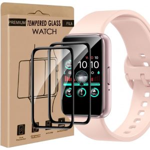 Kal-Lot De 2 Films De Protection D'écran En Verre Blindé Pour Samsung Galaxy Fit 3, Protection Complète 3d, Anti-Rayures, Anti-Poussière, Toucher Sensible, Transparent, Pas De Bulles - Neuf