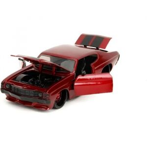 JADA 35191 MINIATURE CHEVROLET CHEVELLE SS RED PINK SLIPS 1971 1/24 - Neuf