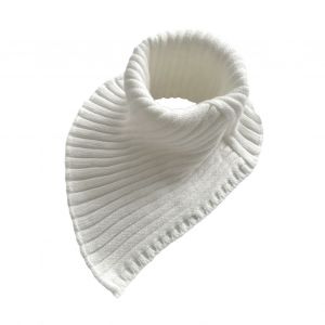 Faux Col Tricoté Pour Femmes, Écharpe, Couleur Unie, Côtelé, Chaud, Col Roulé, Détachable, Coupe-Vent, Automne Hiver-Blanc - Neuf