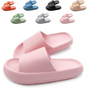 Kalanka-Claquettes Femme Homme Antidérapante Pantoufles De Douche Soft Chaussons De Bain Sandales Chaussure De Plage Piscine Maison Slippers - Neuf