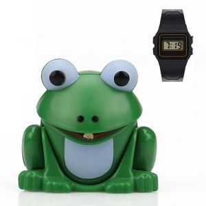 Porte-Cles Avec Pendentif Lumineux Led En Forme De Grenouille De Dessin Anime - Neuf