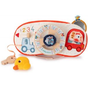 JGD-- Panneau d¿activités Bébé - Idéal en Voiture - Jouet interactif avec Volant, clé et rétroviseur - Busy Board - Stimule la motricité et l¿Imagination Enfant - Dès 12 Mois - 83526 - Neuf