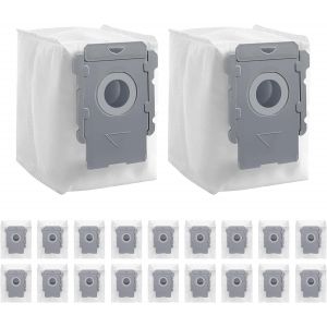 20 Sacs Aspirateur Compatibles iRobot i s j Series, Remplacement i7 i3 i1 i4 i6 i8 j7 s9 Plus, Haute Efficacite Elimination Poussiere - Neuf