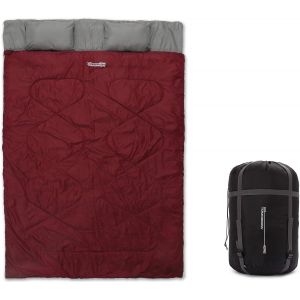 Ulteronixshop-Where Tomorrow Sac De Couchage Double Pour 2 Personnes 190 X 150 Cm &iquest; Imperm&eacute;able Et Respirant 300 G/M&sup2; &iquest; Pour Voyage, Camping, Ext&eacute;rieur &iquest; Bordeaux - Neuf