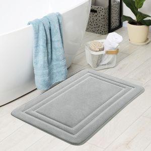 KAL-Tapis De Bain En Mousse À Mémoire De Forme - Super Absorbant - Séchage Rapide - Extra Doux - Antidérapant - Lavable En Machine - 40 X 60 Cm - Neuf