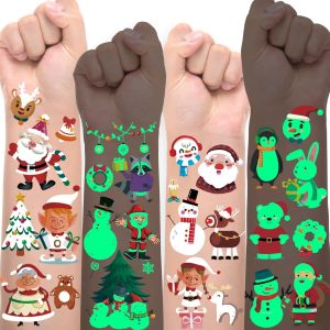 20 feuilles de No&euml;l pour enfants,tatouages pour calendrier de l'Avent pour enfants,remplissage de calendrier de l'Avent pour enfants,No&euml;l,petits objets,tatouages paillet&eacute;s - Neuf