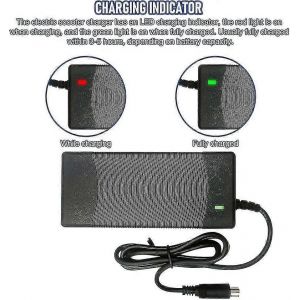 Chargeur Pour Xiaomi M365, Chargeur De Scooter &Eacute;lectrique 42v 2a, Chargeur De Batterie Rapide - Neuf