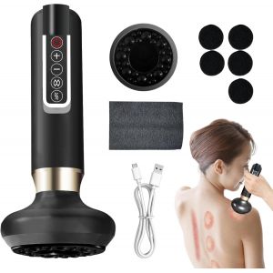 Masseur Anti Cellulite 12 Niveaux Appareil De Gua Sha &Agrave; Usage Domestique Anti Cellulite Puissant Appareil Masseur Ventouse Electrique Anti Cellulit&eacute; Sculpture (Gris) - Neuf