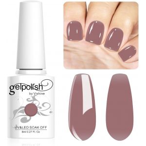 Vernis Semi-Permanent Neutre Transparent,8ml Jelly Marron Magenta Vernis À Ongles Gel Naturel French Manucure Nail Art Uv Led Soak Off Gel #L168 - Neuf