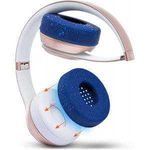 KAL-Sweatz Solo -Coussinets Anti-Transpiration Brevetés Pour Beats Solo 4, Solo 3 Et Solo 2, Fabriqués Par Wicked Cushions | Résistants À La Transpiration Et Lavables En Machine | Navy Blue - Neuf