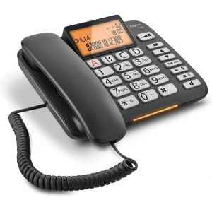 Dl580 T&eacute;l&eacute;phone Filaire Noir [Version Fran&ccedil;aise] - Neuf