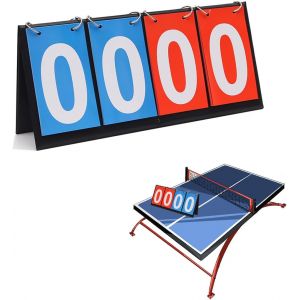 Acdsgd-Tableau De Score &Agrave; Rabat &Agrave; 4 Chiffres, Tableau De Score Portable Pour Basket-Ball, Football, Tennis De Table, Volley-Ball | Gardien De Score Pour Sports D'int&eacute;rieur Et D'ext&eacute;rieur Avec - Neuf