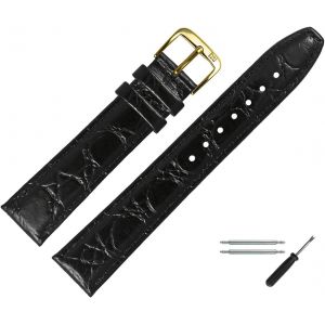 Kal-Bracelet De Montre 10mm Cuir Croco (Caïman) Gaufrage Avec Couture - Kit De Montage D'outils 52910 - Neuf