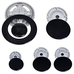 Mise À Niveau Cuisinière Chapeau Ensemble Four Plaque De Cuisson À Gaz Brûleur Couronne Flamme Capuchon Couvercle Pour La Cuisine Ajustement Pour Poignées De Cuisinière - Neuf